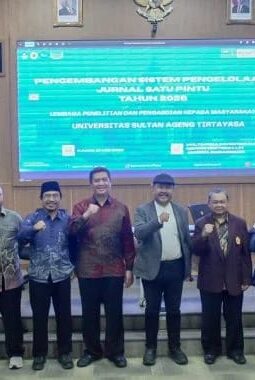 Untirta Tancap Gas Menuju Kampus Kelas Dunia Lewat Sistem Jurnal Satu Pintu